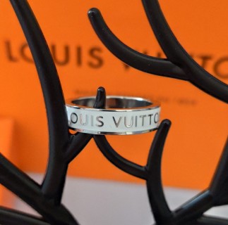 Louis Vuitton White Enamel Band Ring view 6