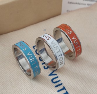 Louis Vuitton White Enamel Band Ring view 8