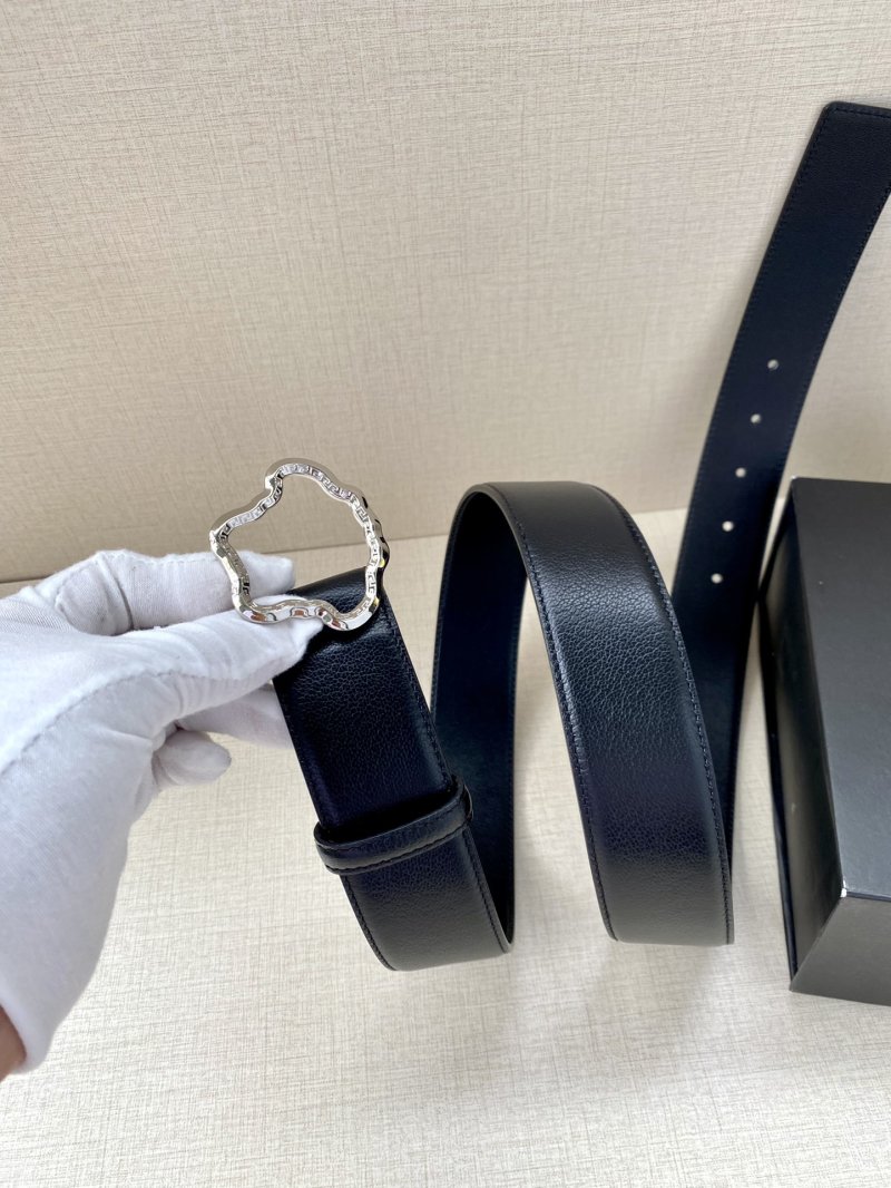 Versace Palazzo Black Leather Belt with Medusa Buckle view