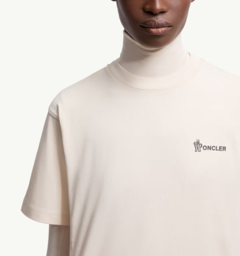 Moncler Logo T-Shirt Cream