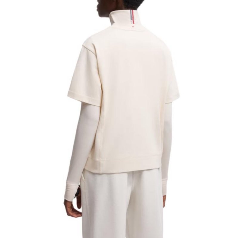 Moncler Logo T-Shirt Cream view