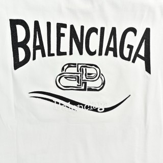 Balenciaga White Logo Short-Sleeve T-Shirt view 10