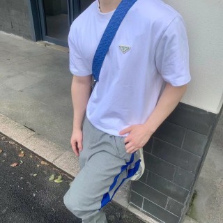 Prada Triangle Logo White T-Shirt view 7
