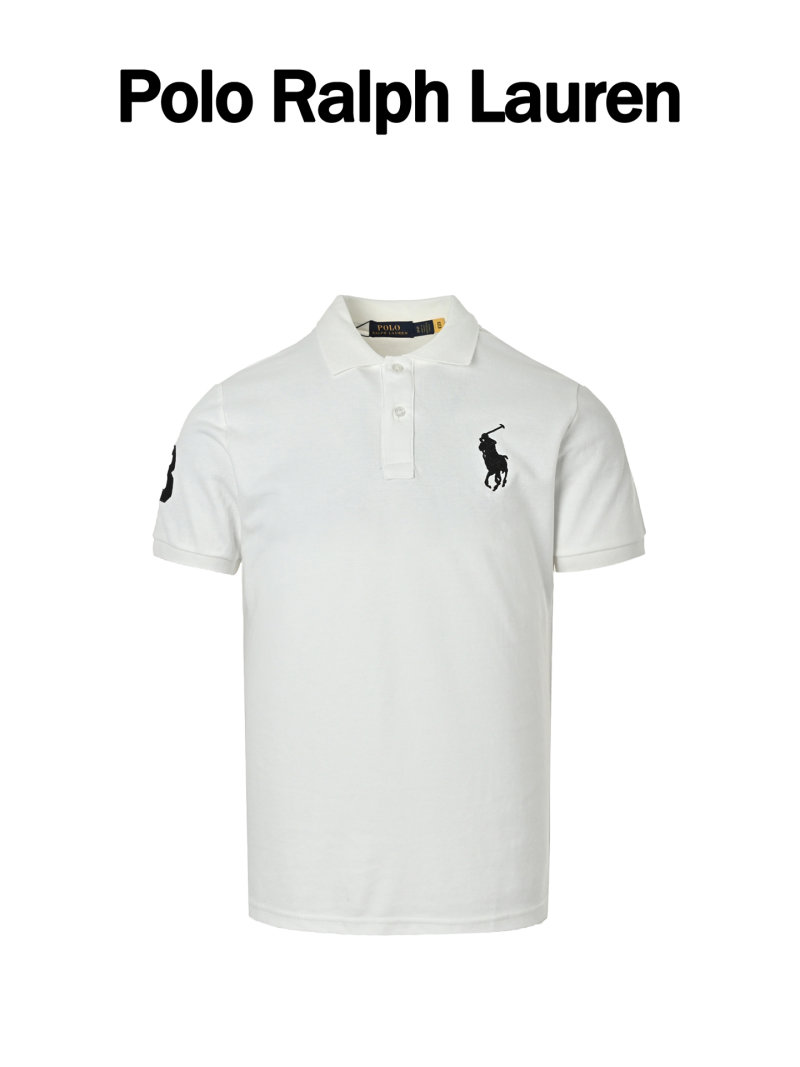 Polo Ralph Lauren White Pique Polo Shirt