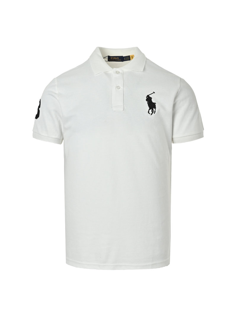 Polo Ralph Lauren White Pique Polo Shirt view