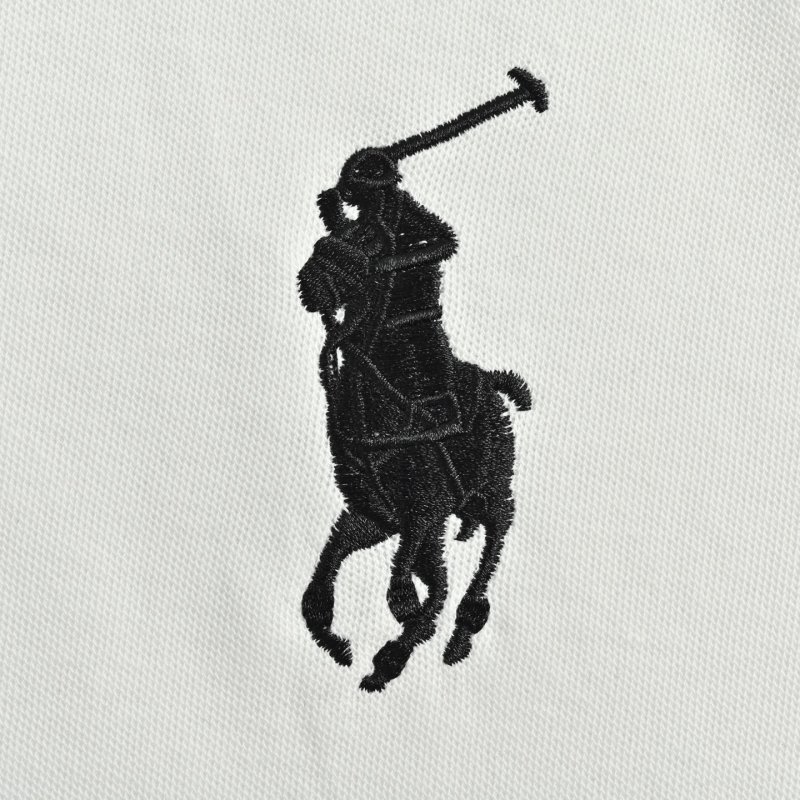 Polo Ralph Lauren White Pique Polo Shirt view
