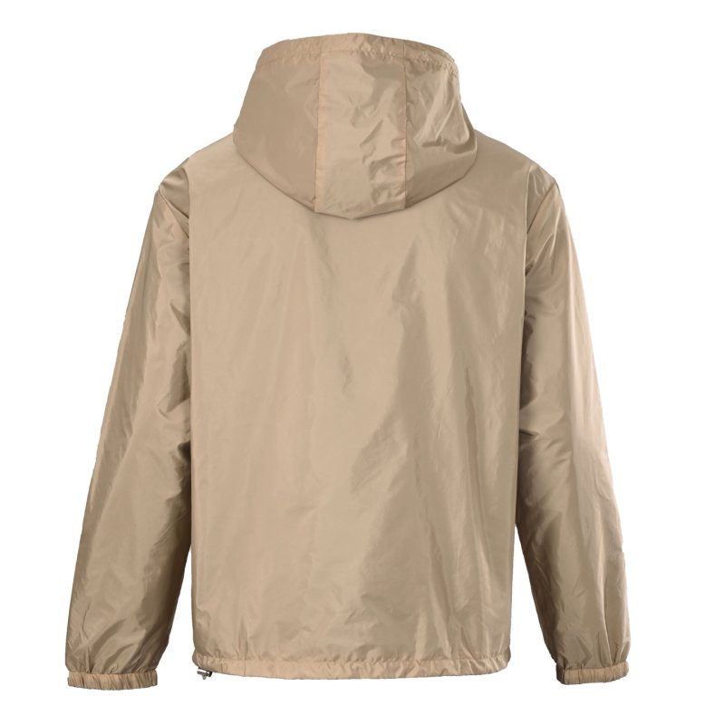 Prada Nylon Hooded Windbreaker Jacket Beige view