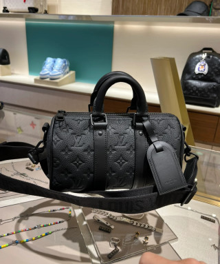 Louis Vuitton Monogram Embossed Black Speedy Bag