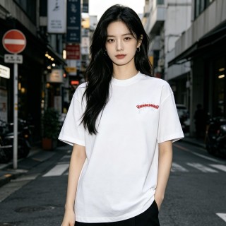White Graphic Print Short Sleeve T-Shirt