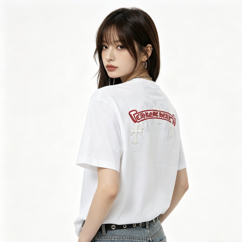White Graphic Print Short Sleeve T-Shirt view