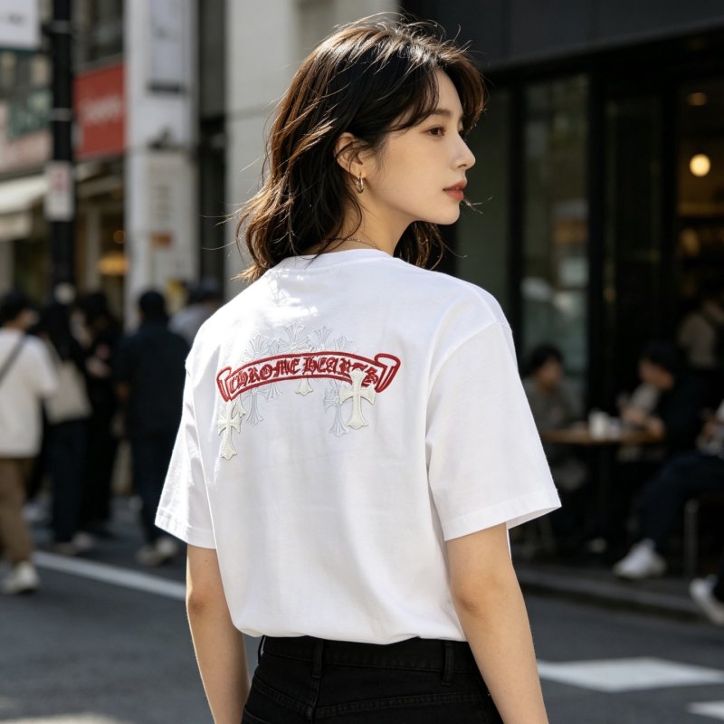 White Graphic Print Short Sleeve T-Shirt view