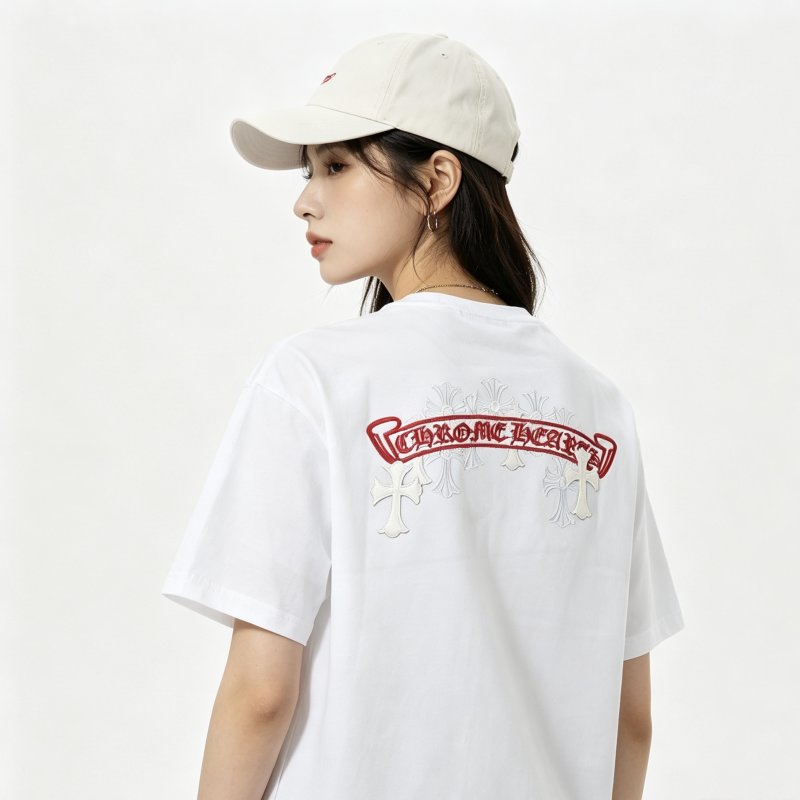 White Graphic Print Short Sleeve T-Shirt view