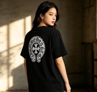Chrome Hearts Black Cross Horseshoe T-Shirt view 2