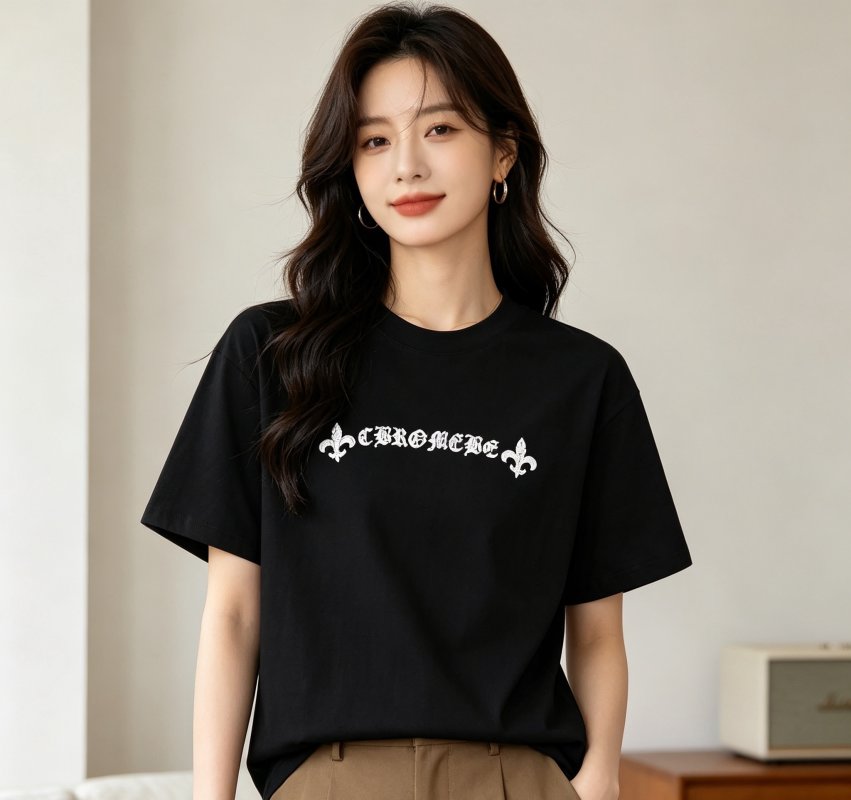 Chrome Hearts Black Cross Horseshoe T-Shirt view