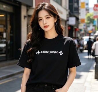 Chrome Hearts Black Cross Horseshoe T-Shirt view 7