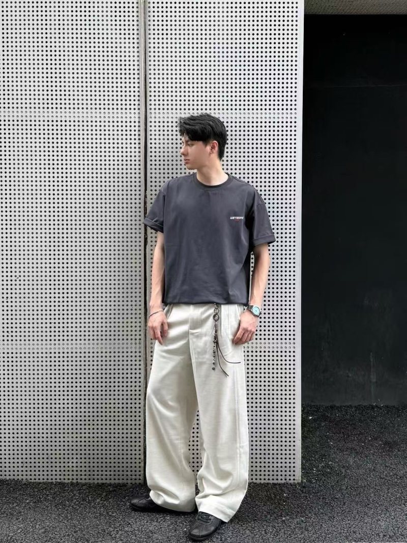 We11Done Charcoal Grey Logo T-Shirt 1989 view