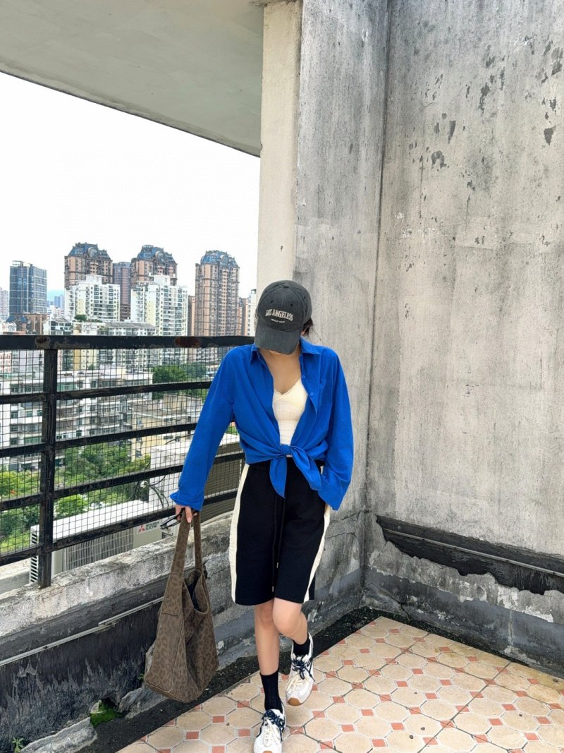 Black Biker Shorts Mid-Length