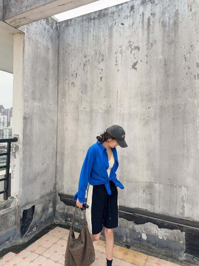 Black Biker Shorts Mid-Length view