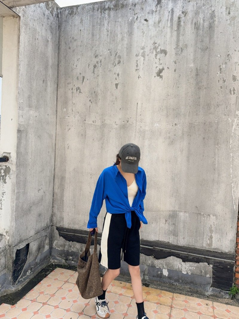 Black Biker Shorts Mid-Length view