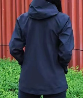 Navy Windbreaker Shell Jacket view 2