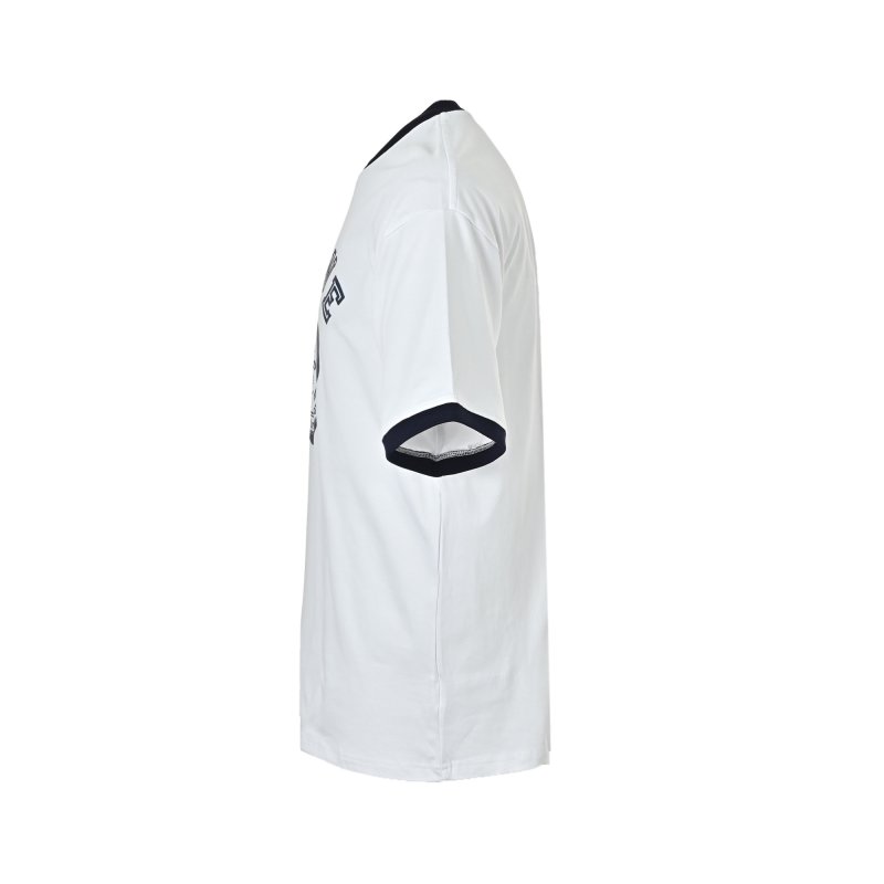 Givenchy White Crest Logo T-Shirt with Navy Trim view