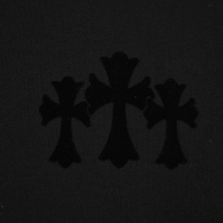 Chrome Hearts Cross Flocked Long Sleeve T-Shirt Grey view 19