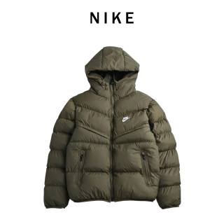 Nike Olive Green Puffer Down Jacket view 5