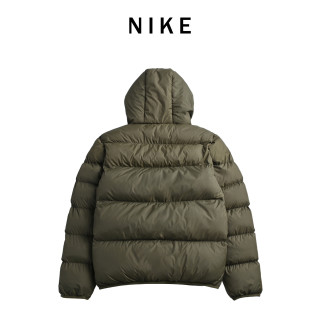 Nike Olive Green Puffer Down Jacket view 6