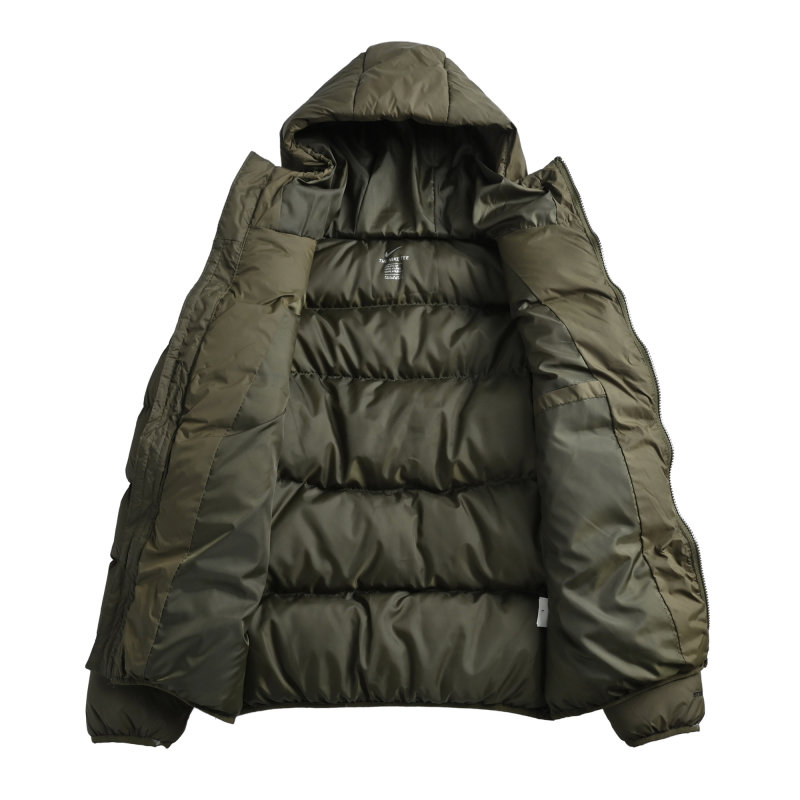 Nike Olive Green Puffer Down Jacket view