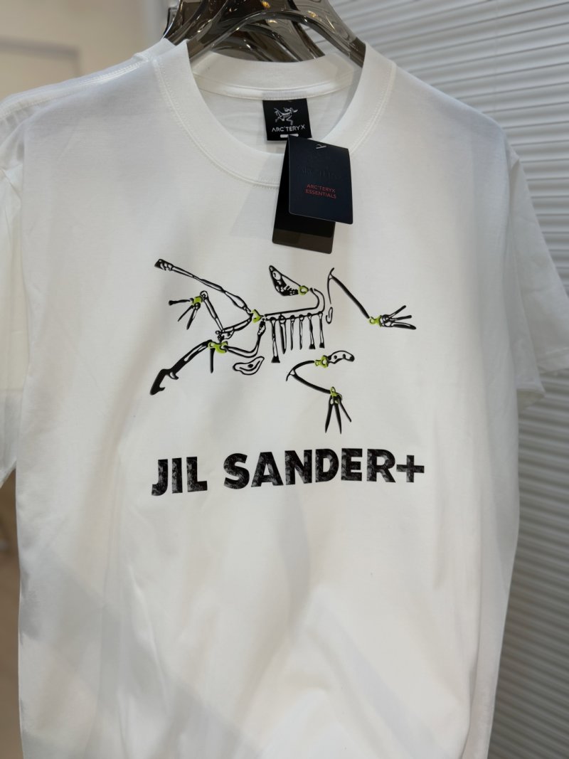 Jil Sander+ Skeleton Bird Print White T-Shirt view