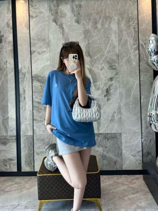 Royal Blue Crewneck Short Sleeve T-Shirt view 3
