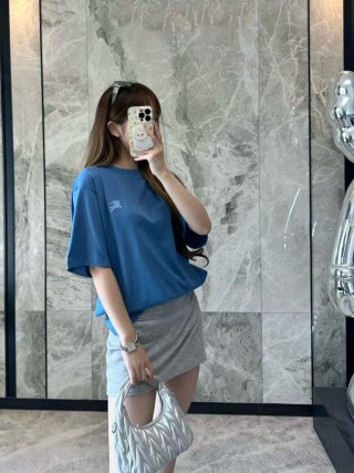 Royal Blue Crewneck Short Sleeve T-Shirt view 6