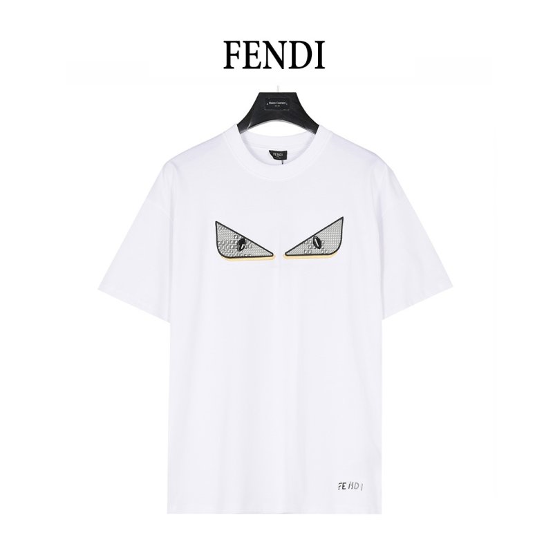 Fendi Monster Eyes White T-Shirt view