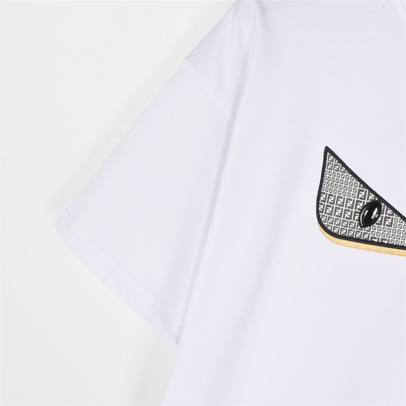Fendi Monster Eyes White T-Shirt view