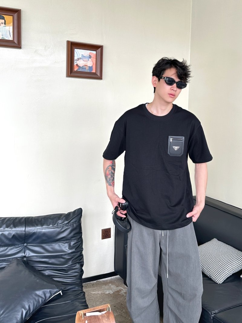 Prada Black Pocket T-Shirt