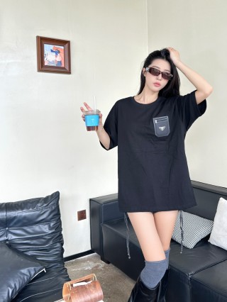 Prada Black Pocket T-Shirt view 6