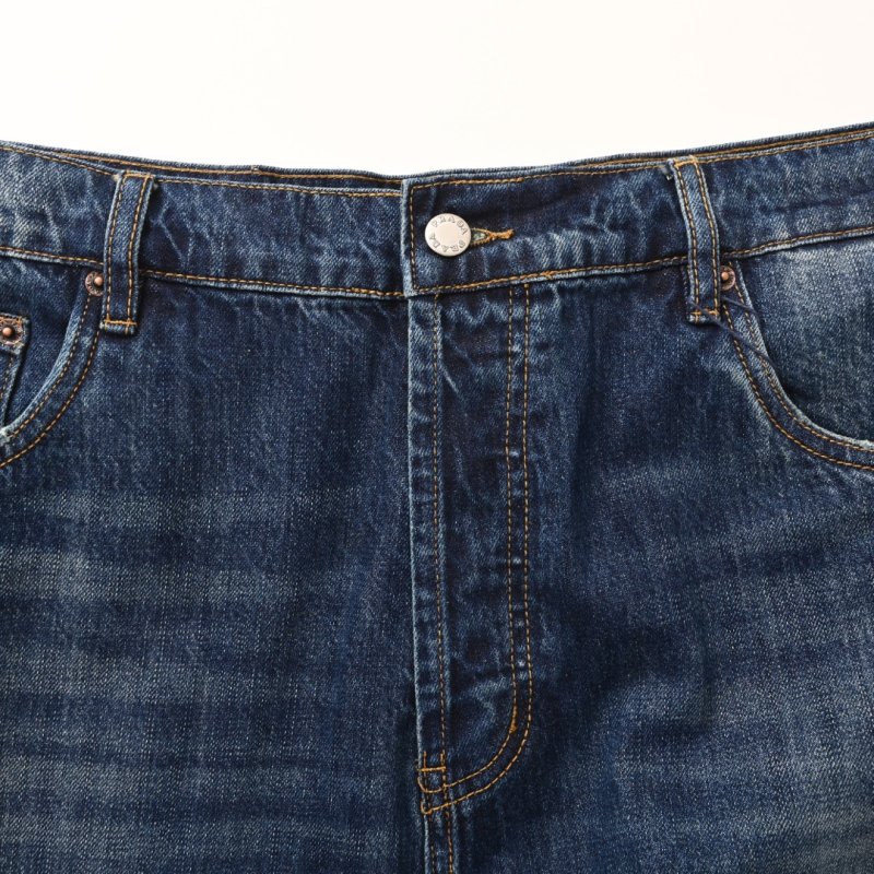 Prada Medium Wash Straight Leg Jeans - Blue view