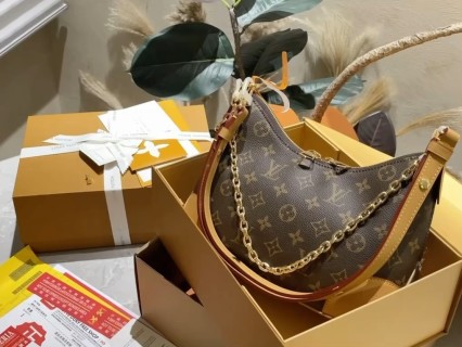 Louis Vuitton Monogram Canvas Shoulder Bag with Chain Strap