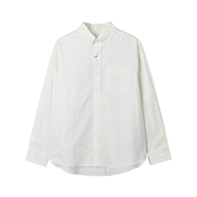 Balenciaga White Oversized Logo Shirt view