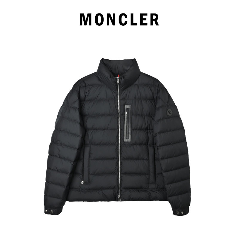 Black Puffer Down Jacket – Classic Quilted Winter Coat view