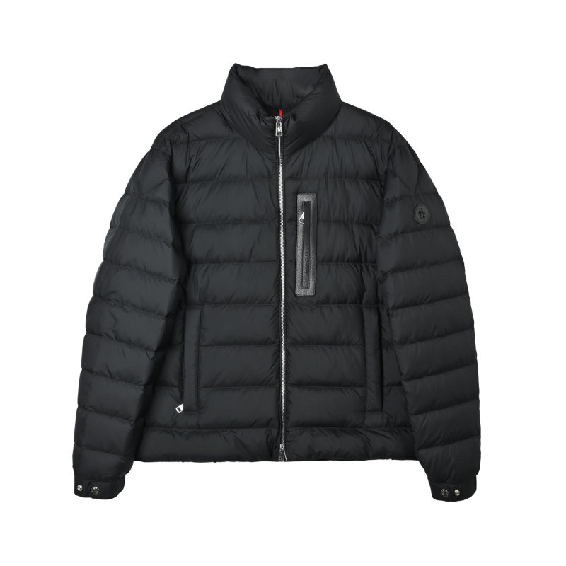 Black Puffer Down Jacket – Classic Quilted Winter Coat view