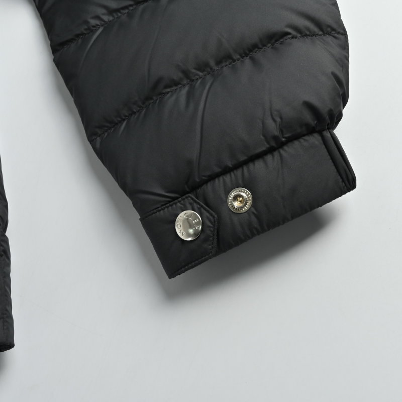 Black Puffer Down Jacket – Classic Quilted Winter Coat view