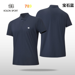 Kolon Sport Black Short Sleeve Polo Shirt view 3
