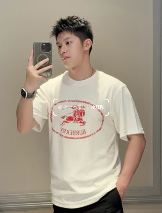 Burberry EKD Rope Logo Cream T-Shirt view 9