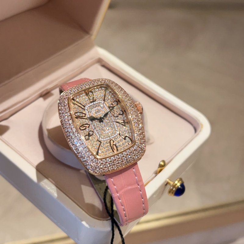 Franck Muller Starry Diamond Oval Women's Watch Pink view