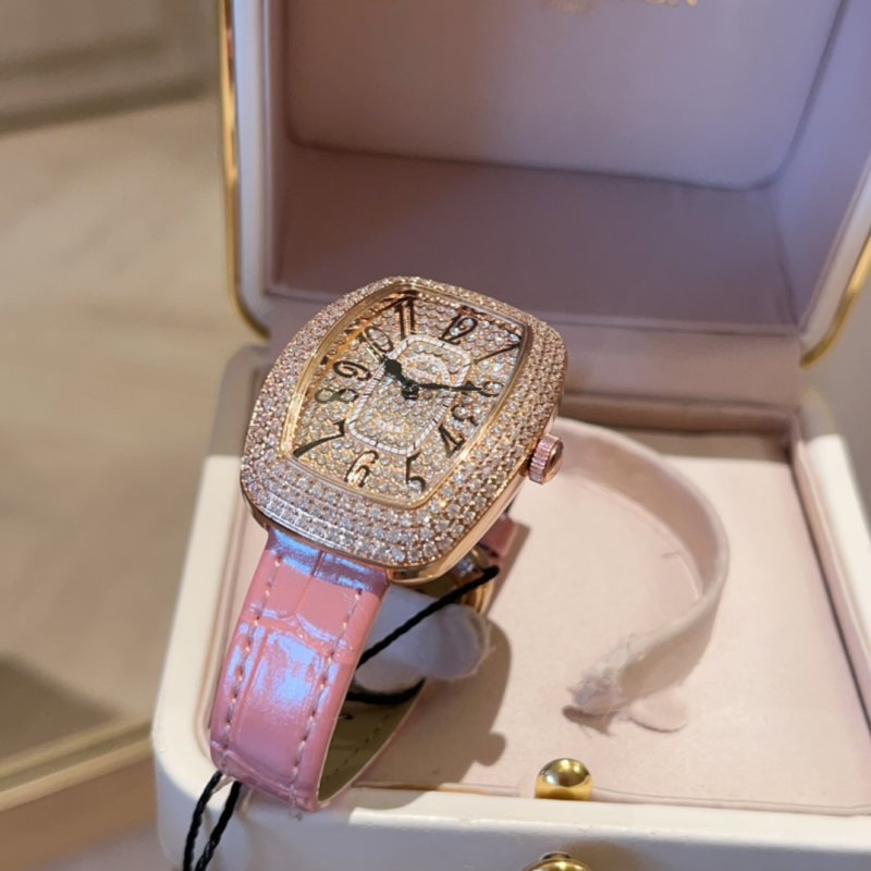 Franck Muller Starry Diamond Oval Women's Watch Pink view