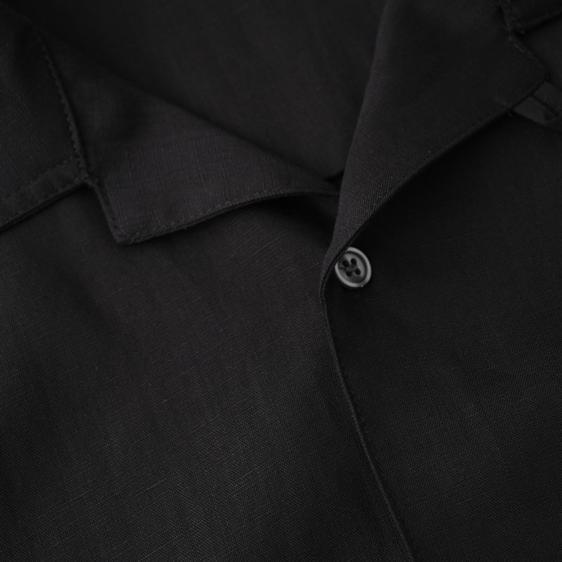 Loewe Black Oversized Embroidered Logo Shirt view
