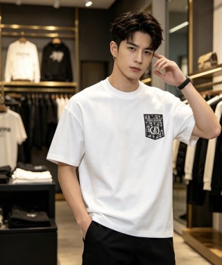Dior Logo Patch White T-Shirt view 2