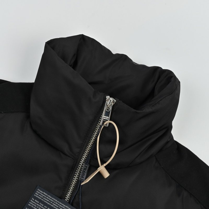 Prada Black Nylon Down Jacket view