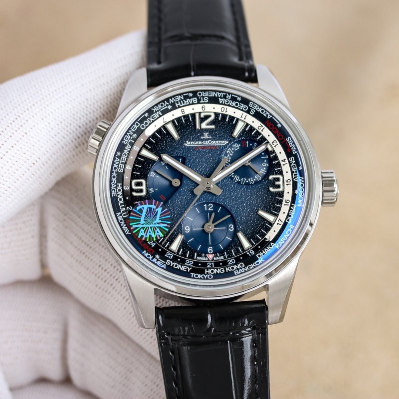 Jaeger-LeCoultre Geographic WT World Time 42mm Blue Black Watch